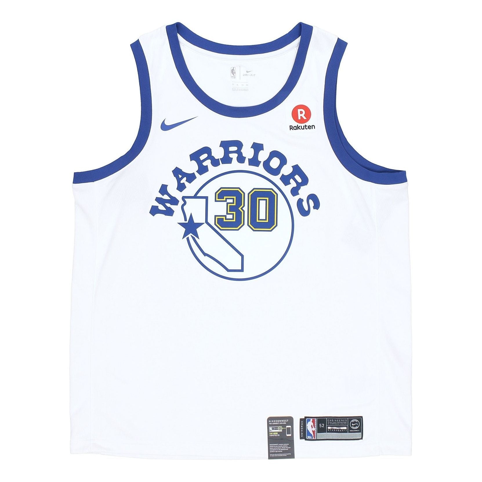 Nike Golden State Warriors Curry 30 White Hardwood Classic Swingman Jersey 904152-100 - 1