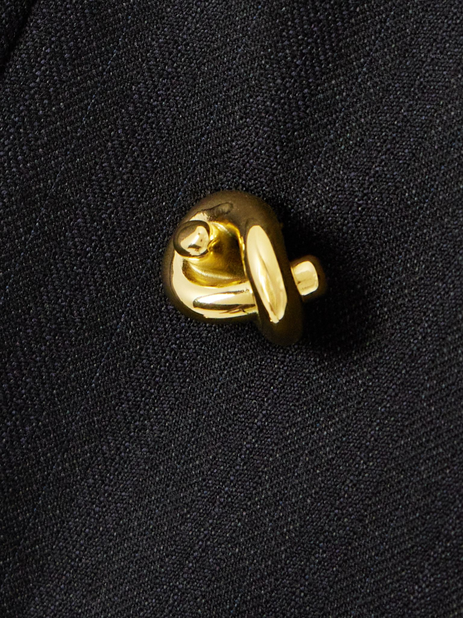 Double-breasted wool blazer Black - 5