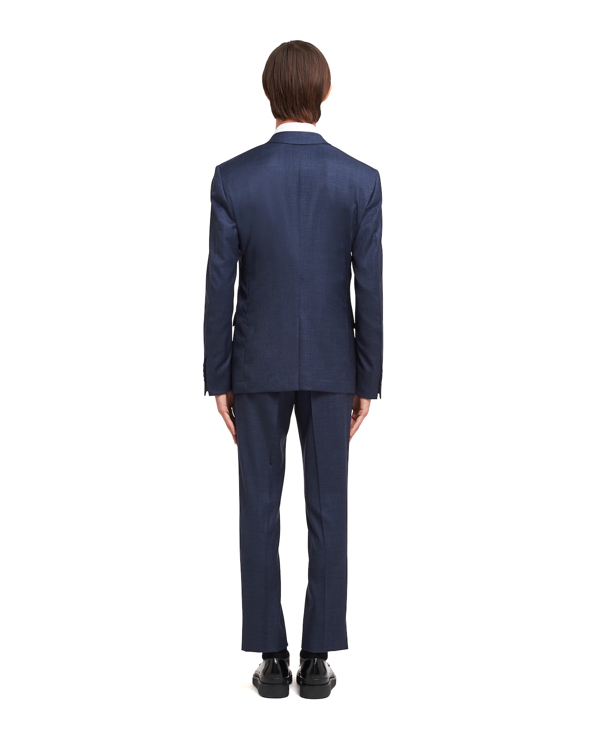 Single-breasted checked wool suit - 4