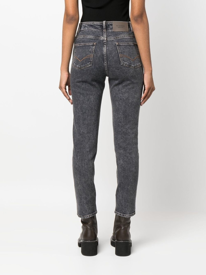 stonewashed mid-rise skinny jeans 4