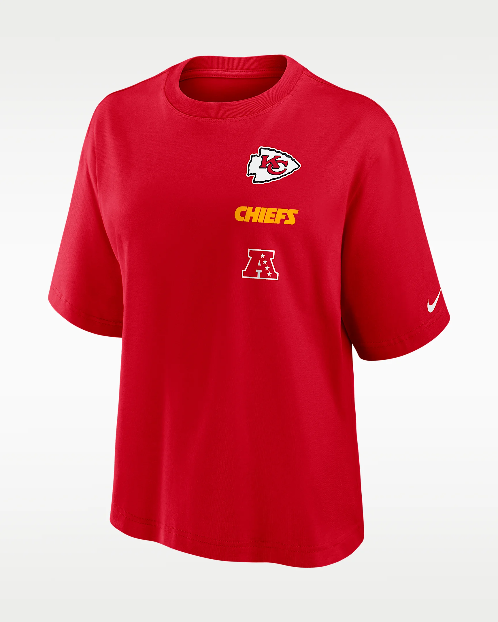 Kansas City Chiefs Primetime Premium Essential Boxy Women's Nike NFL T-Shirt - 1
