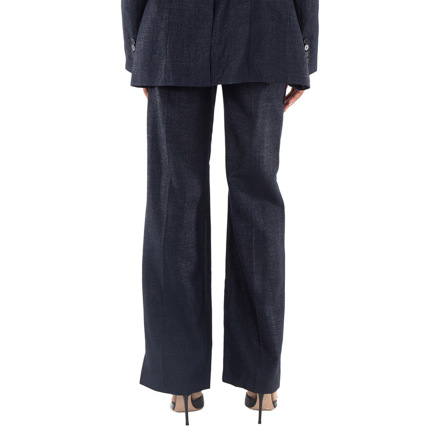 Stella McCartney Ladies Black High-Waist Straight Trousers - 6