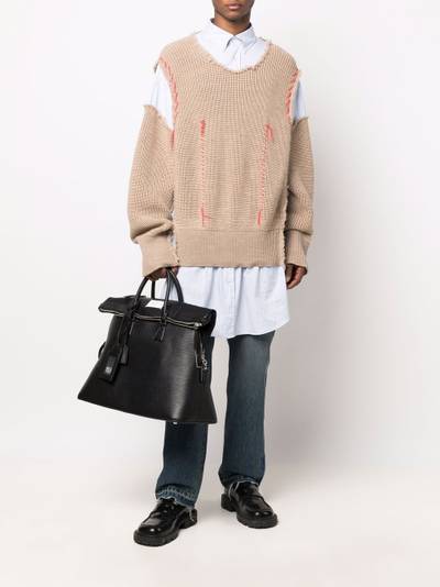 Maison Margiela knitted layer-effect shirt outlook