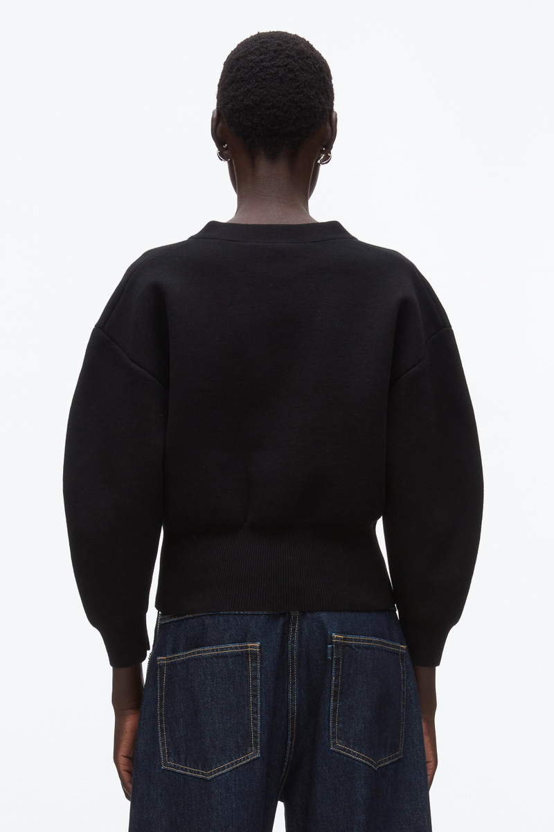 Round Sleeve Zip Cardigan 4