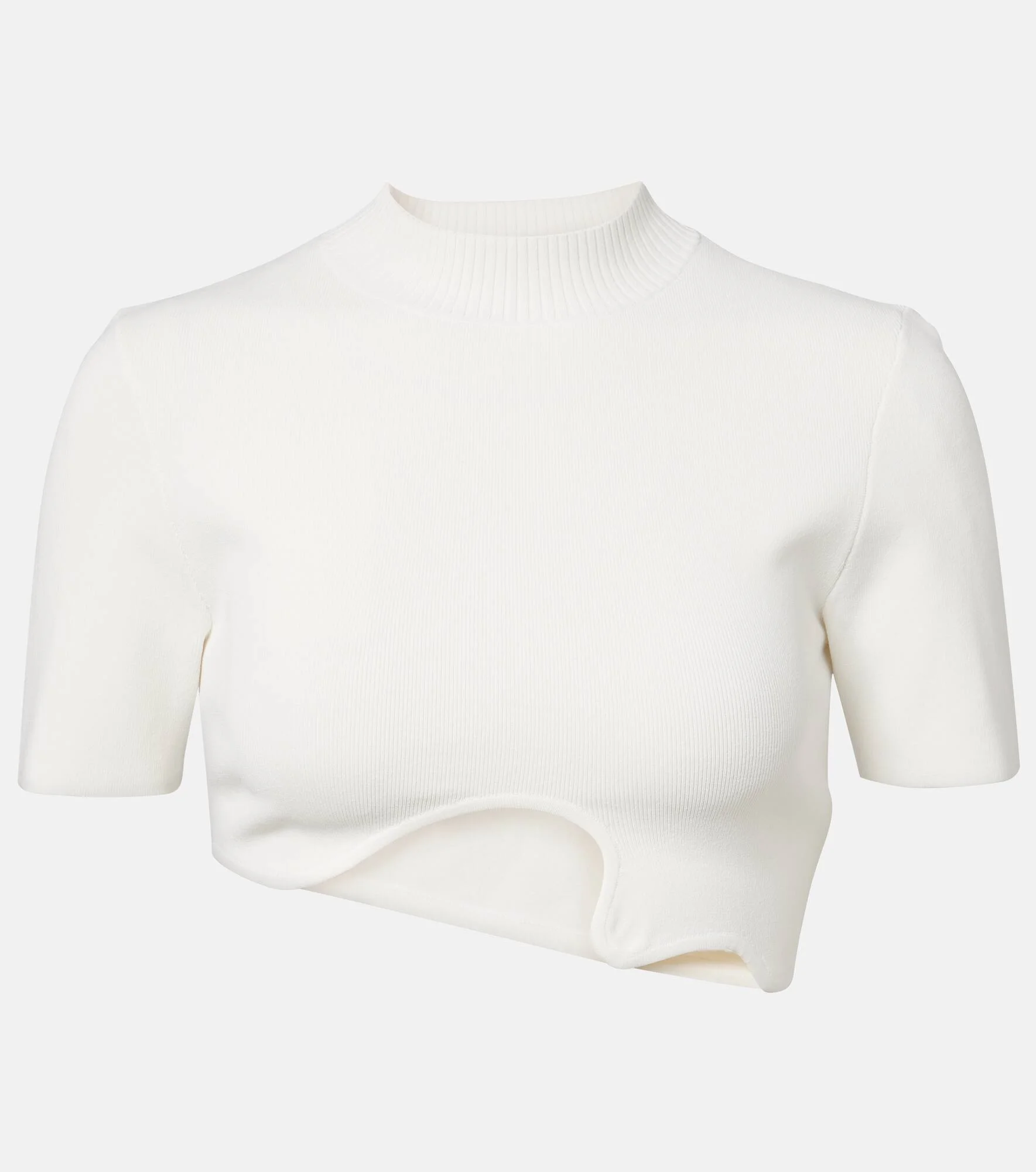Maparadita asymmetric jersey crop top - 1