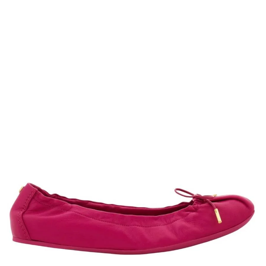 Ferragamo Bow Detail Elasticated Ballet Flats - 1