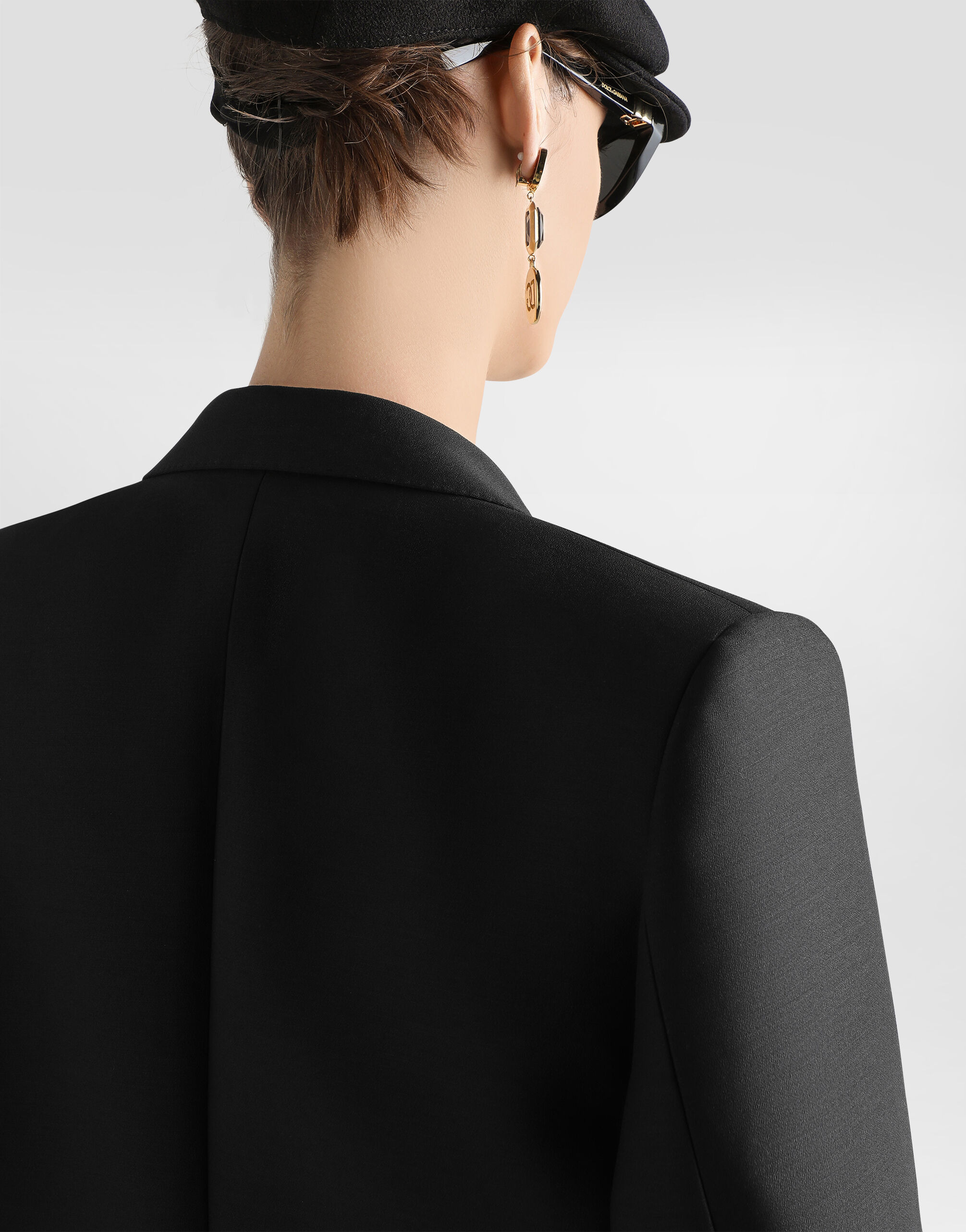Double-breasted jacket in faille - 5