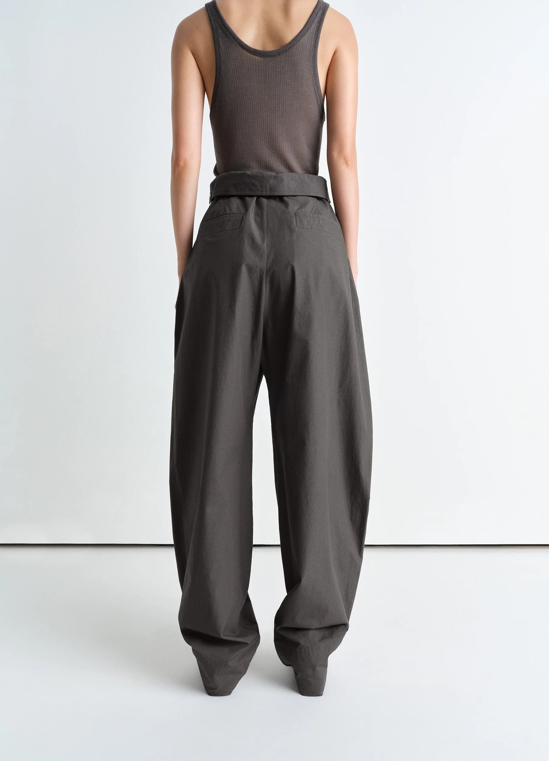 FOLDED WAISTBAND PANTS - 3