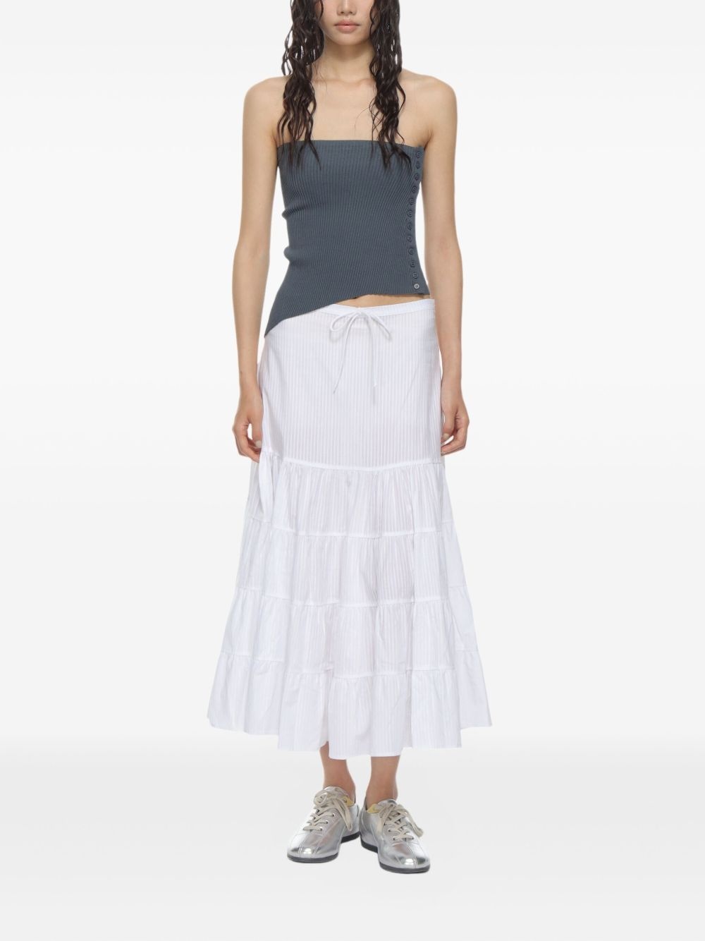 pleated midi skirt - 2
