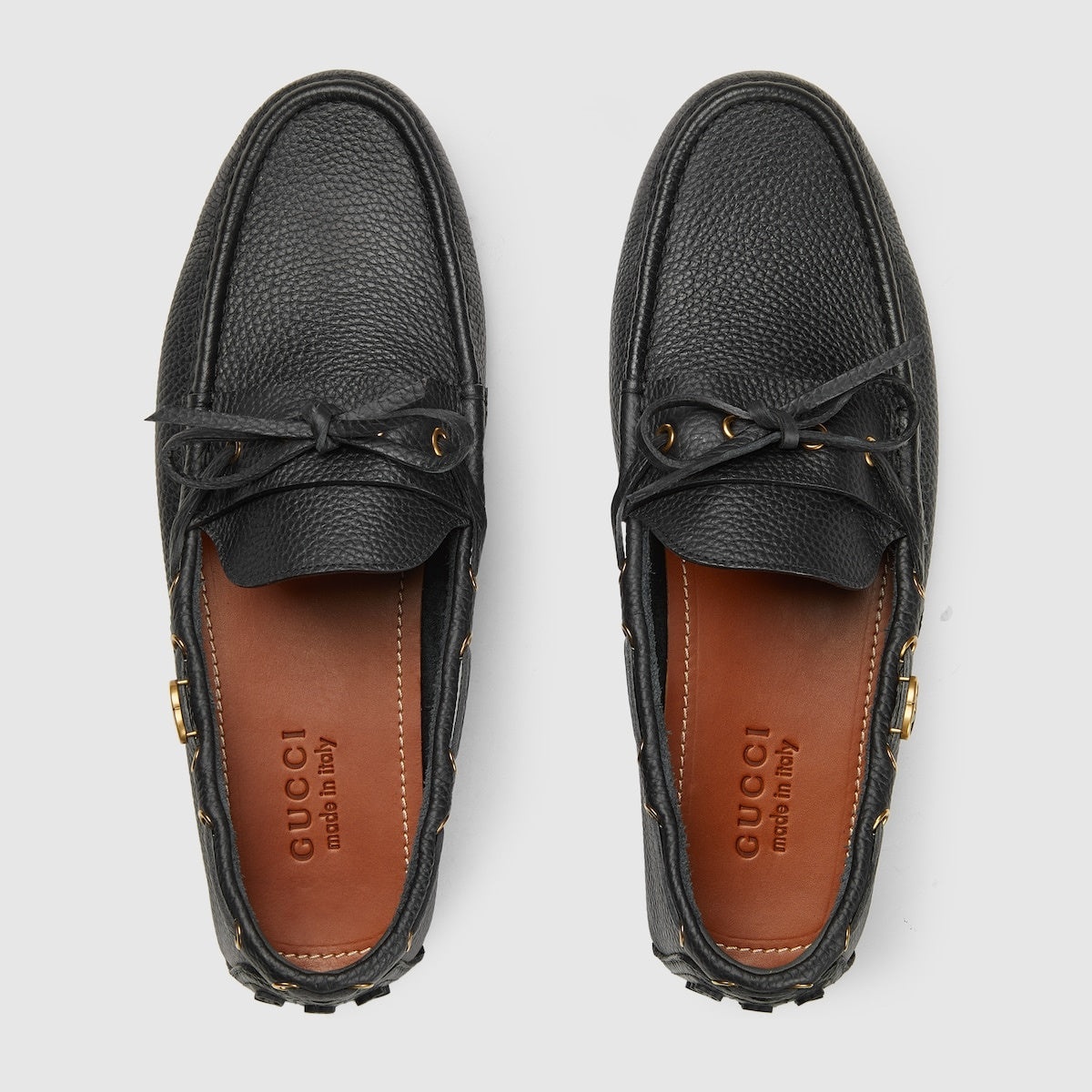 Gucci Interlocking G Leather Drivers - 2