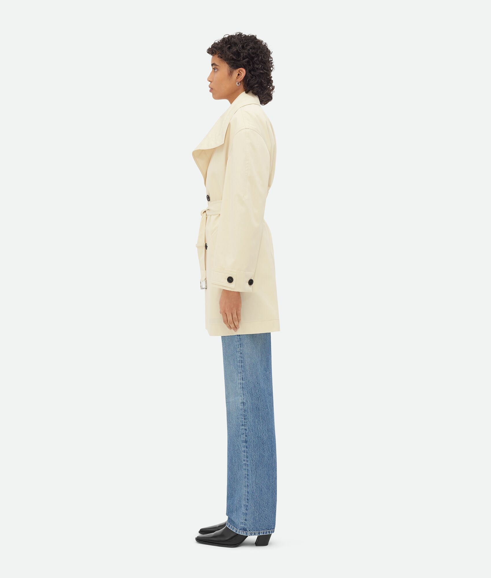 Light Cotton Twill Trench Coat - 2