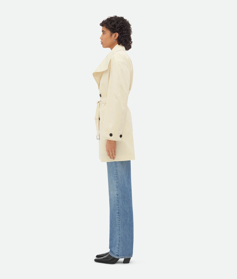 Bottega Veneta Light Cotton Twill Trench Coat outlook