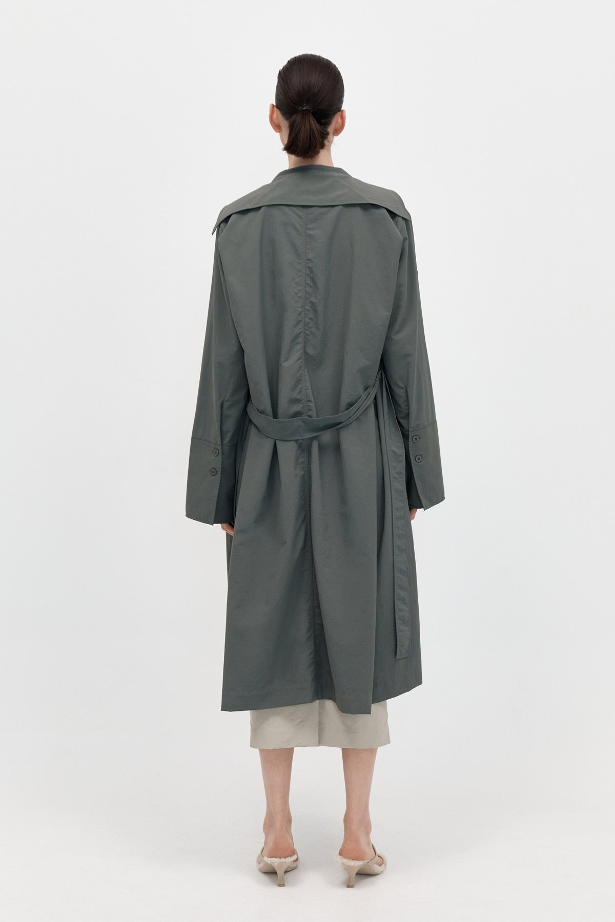 Summer Trench Coat - Thyme - 5