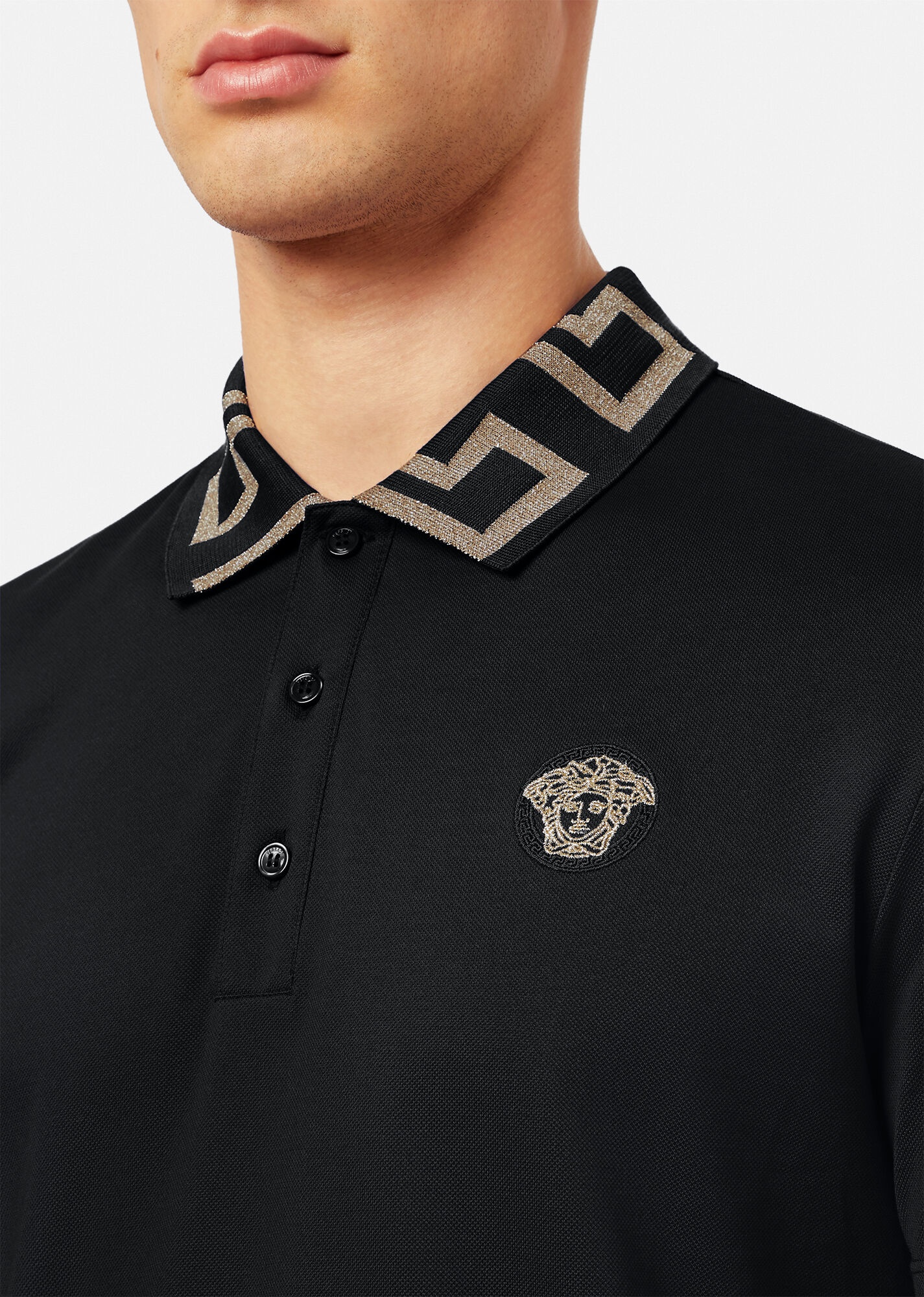 Greca Collar Polo Shirt - 5