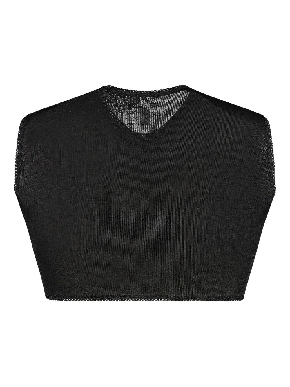 twisted-front crop top - 1