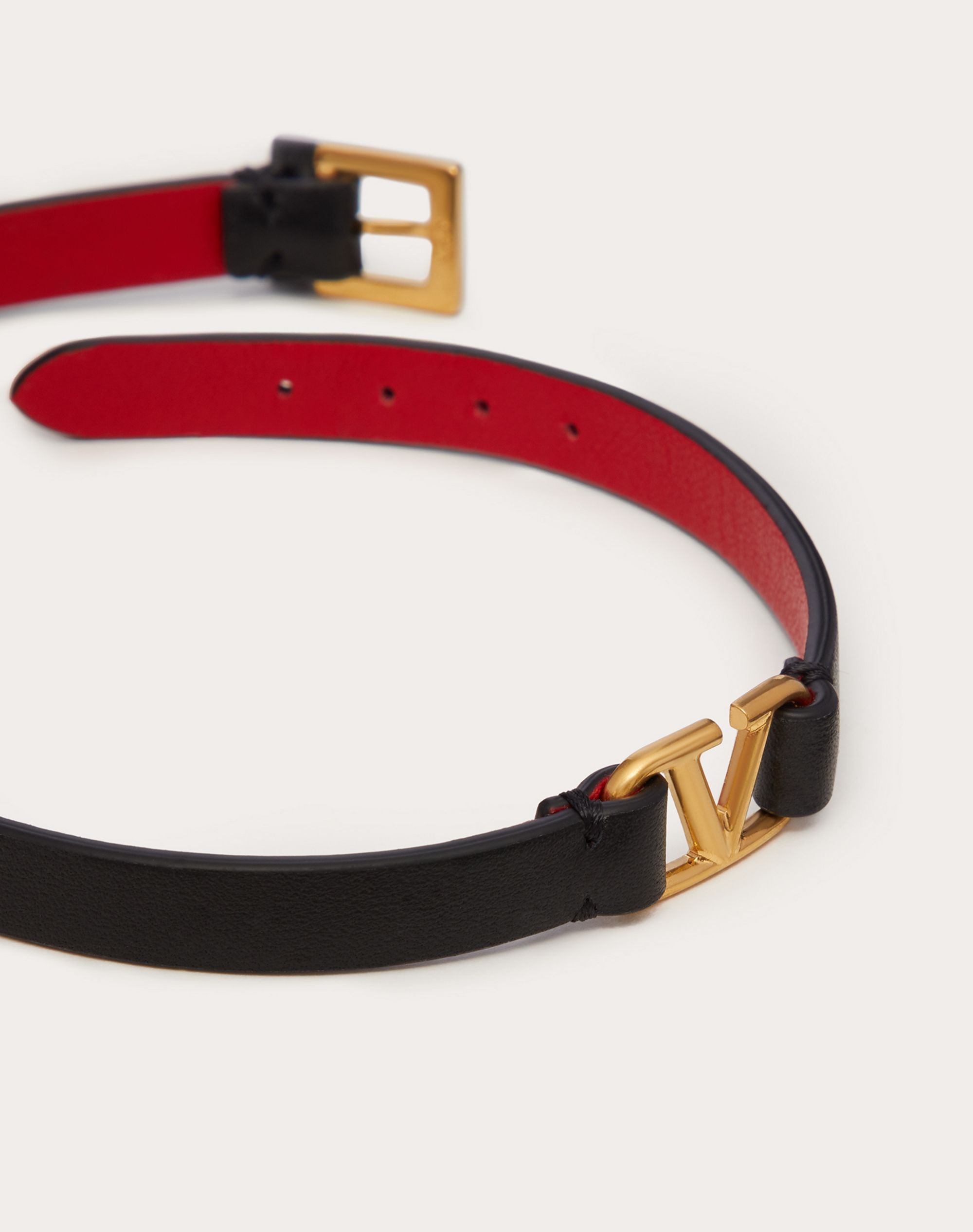 VLogo Signature Double-Strap Bracelet in Calfskin - 2