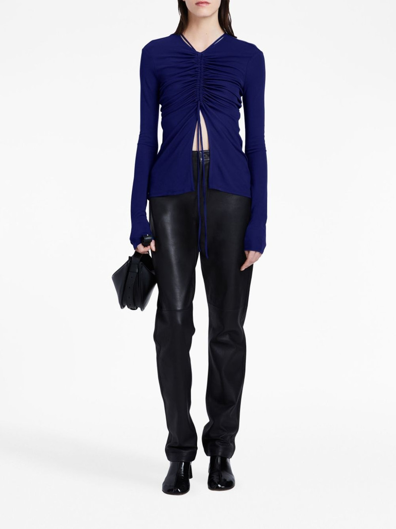 Proenza Schouler gathered-detail long-sleeve top outlook