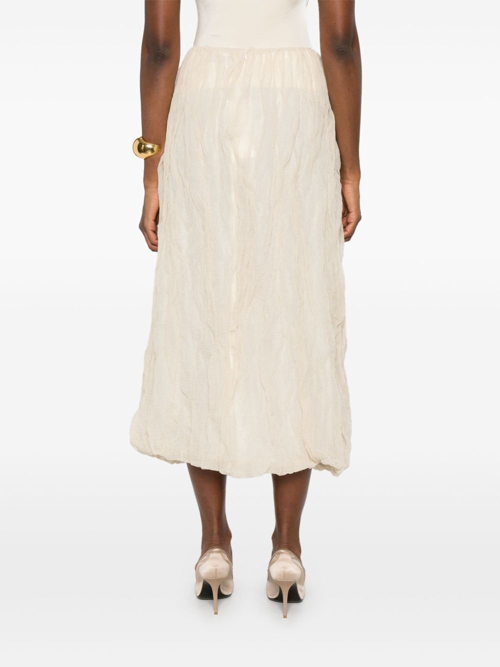3D-detailed midi skirt - 4
