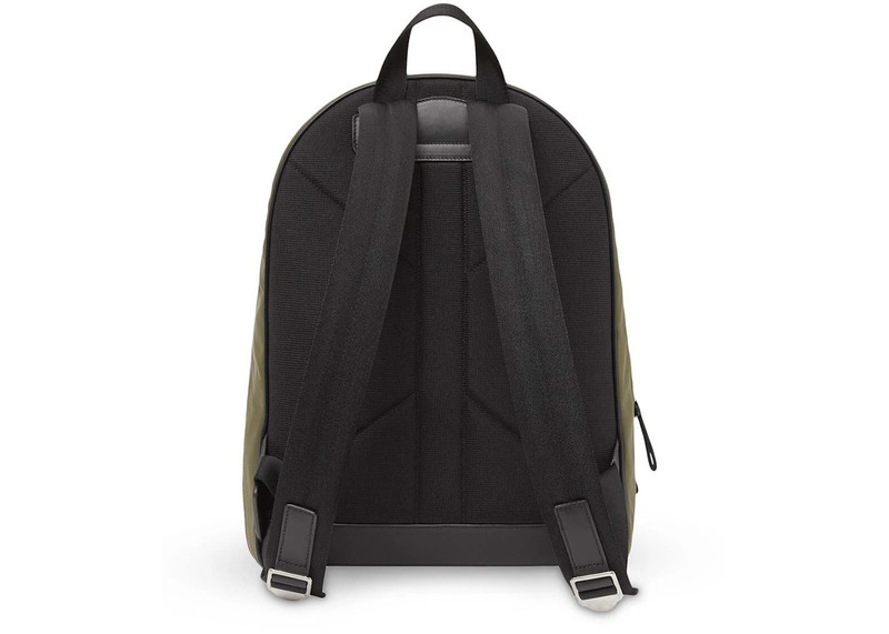 Burberry Burberry Logo and Icon Stripe Backpack Green/Beige outlook