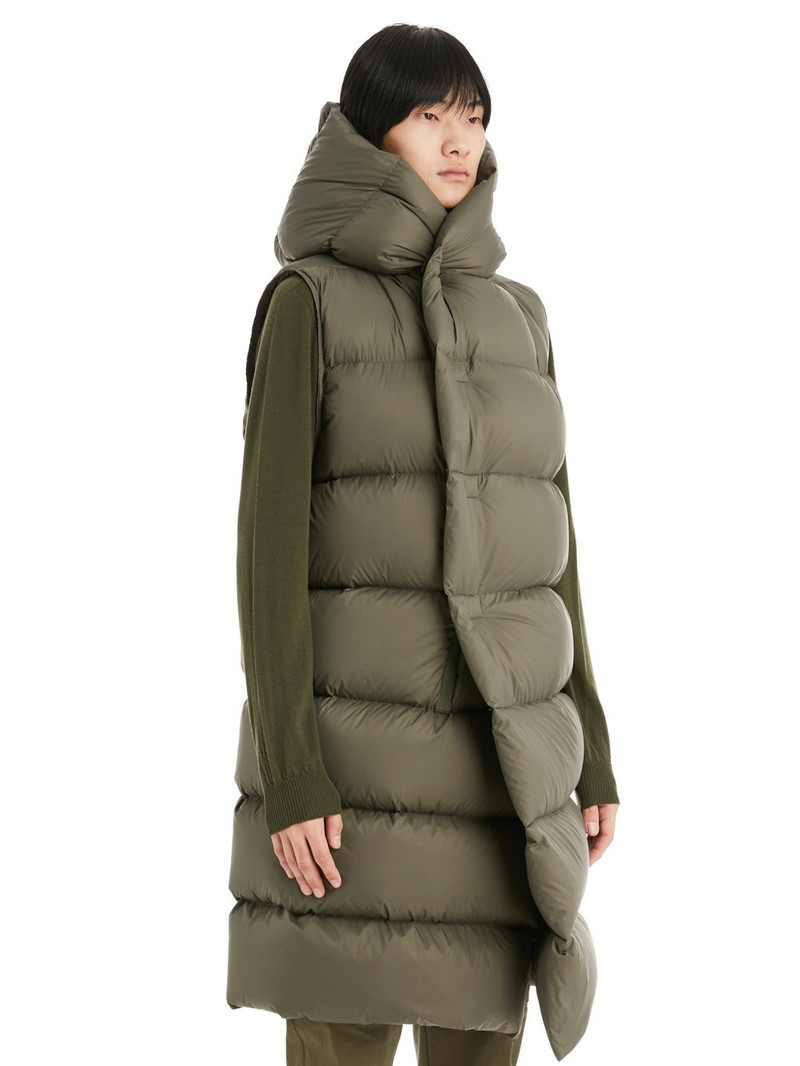 Rick Owens Green Liner Down Vest outlook
