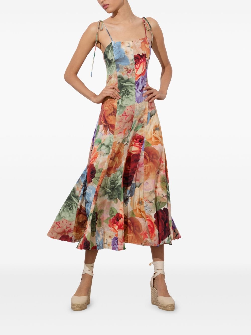 Jeanette floral-print midi dress - 3