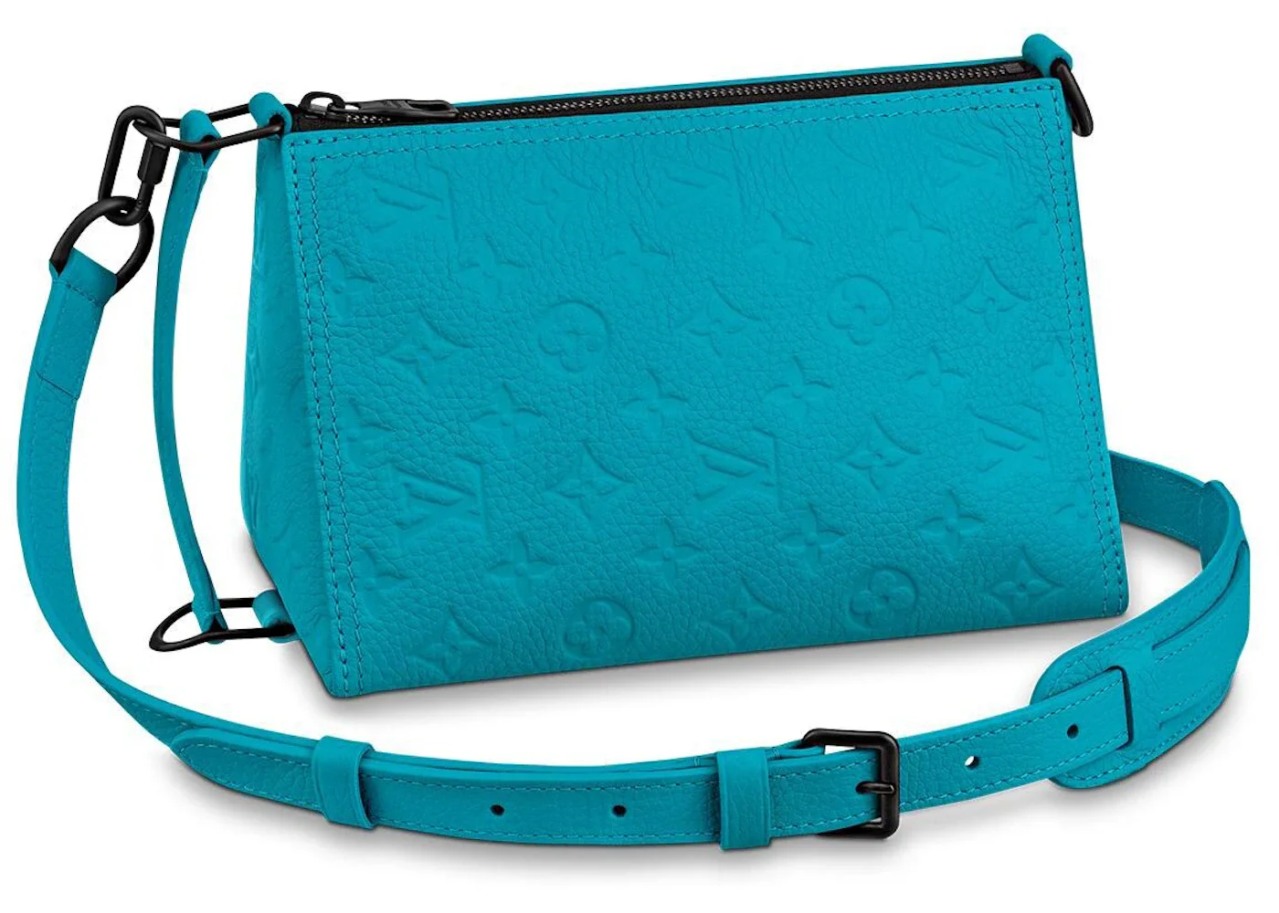 Louis Vuitton Triangle Messenger Monogram Taurillon Turquoise - 1