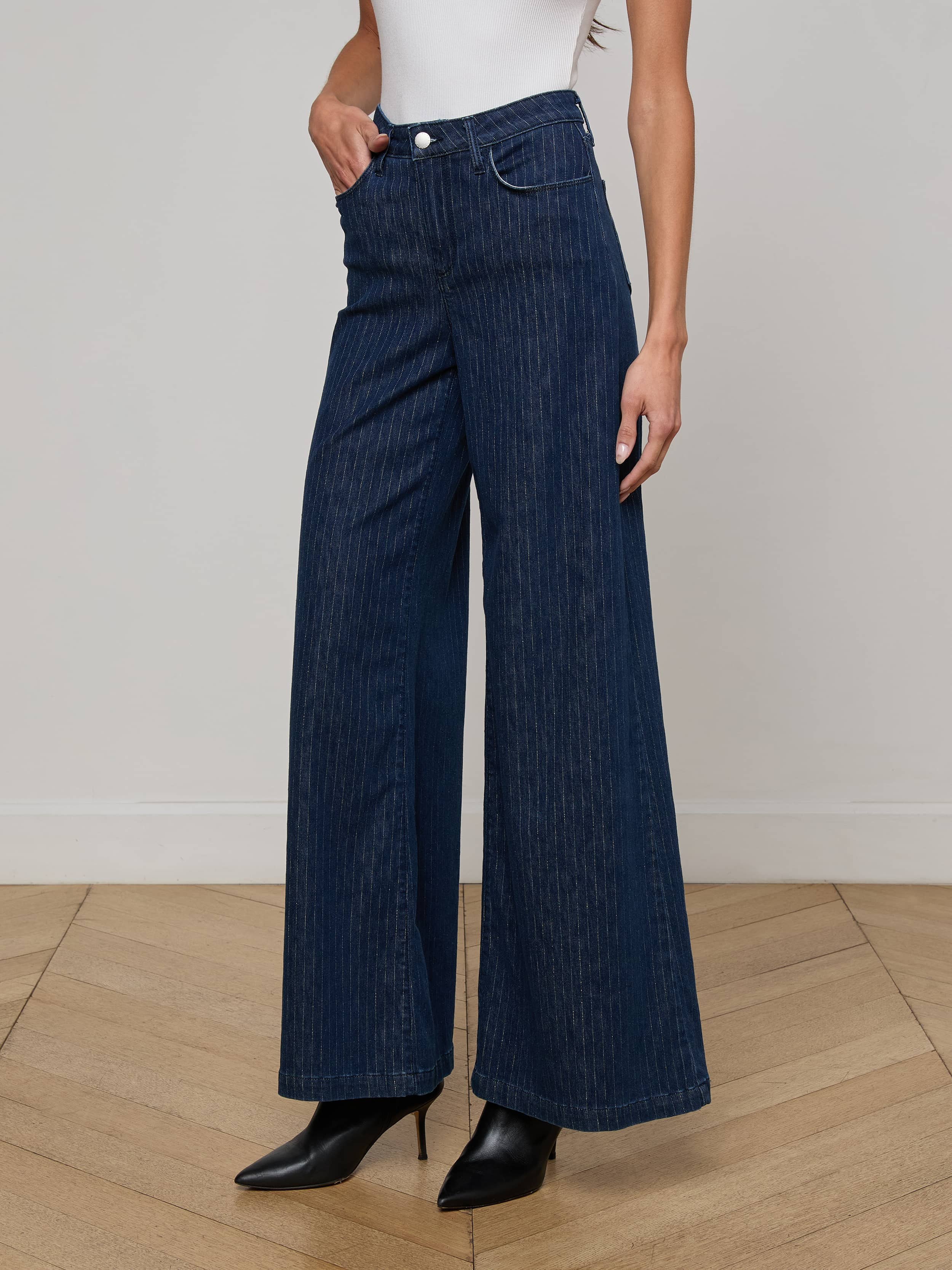 Quincy Pinstriped Jean - 4