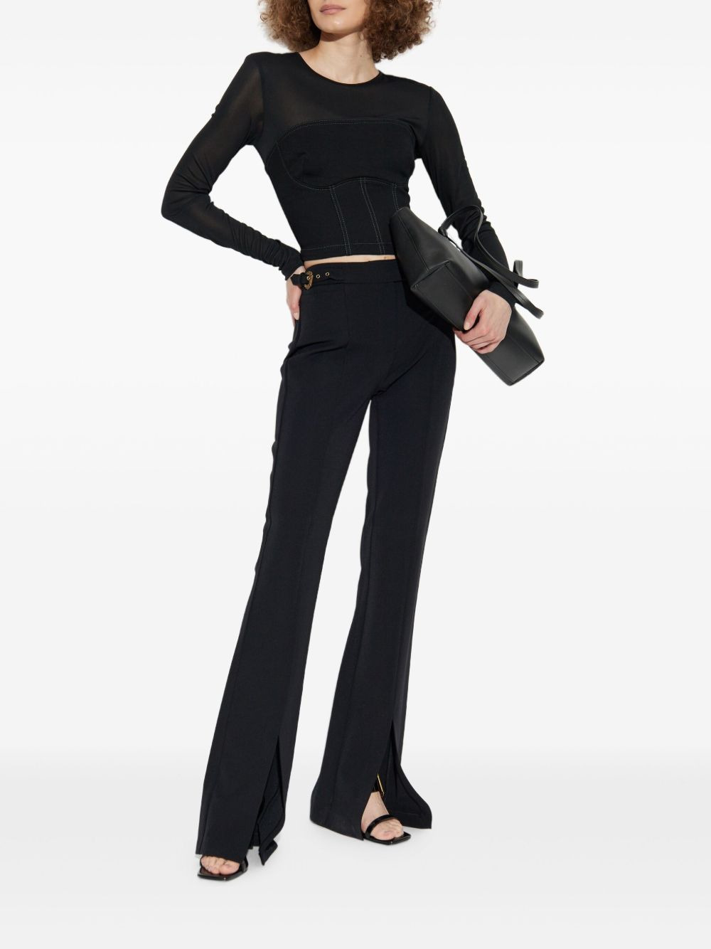 buckle-fastening trousers - 2