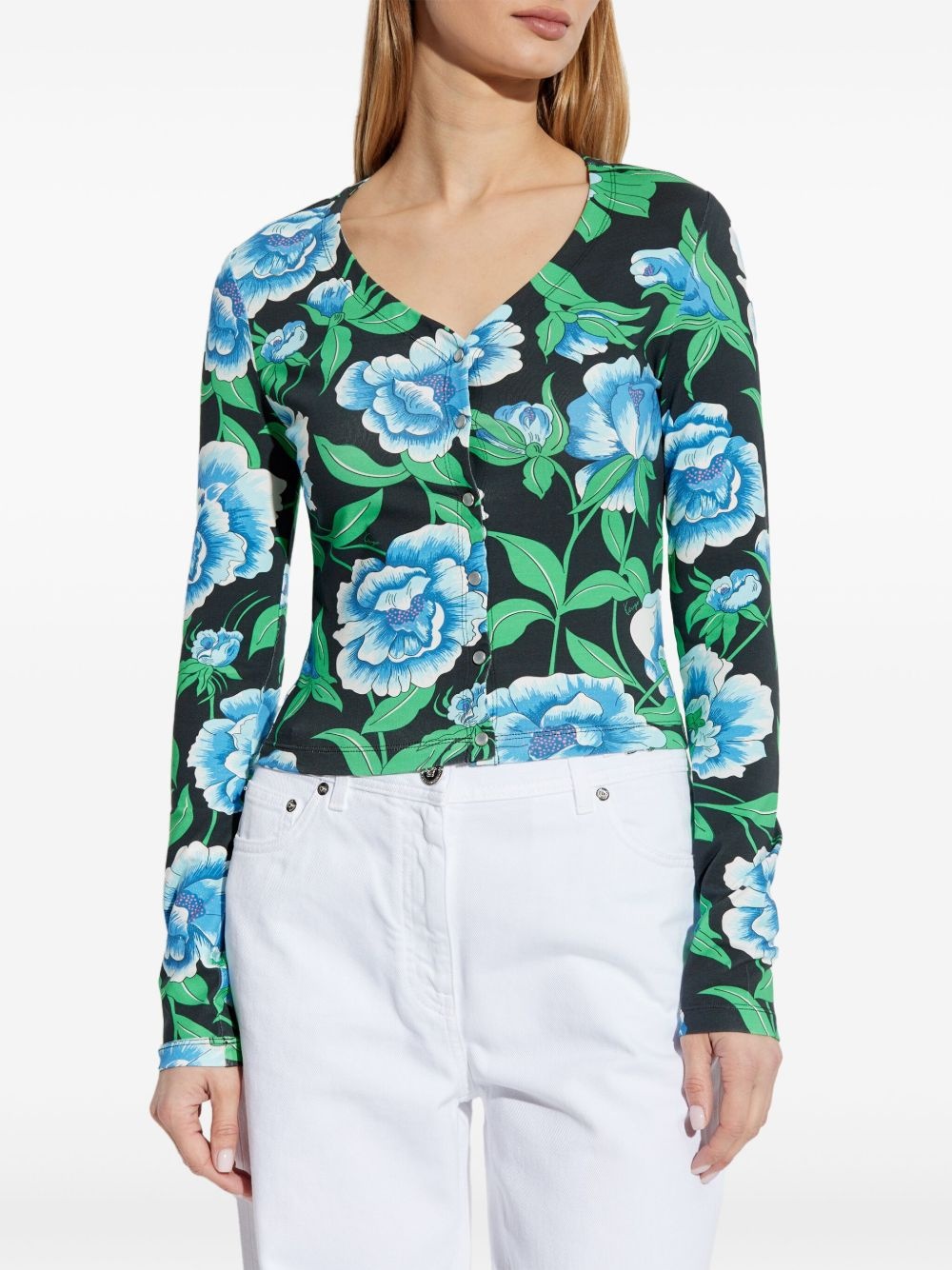 floral-print top - 3