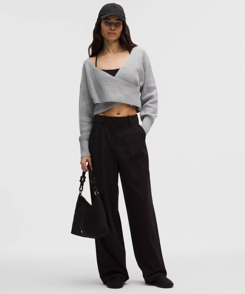 lululemon Brushed Cotton Reversible Crossover Sweater outlook