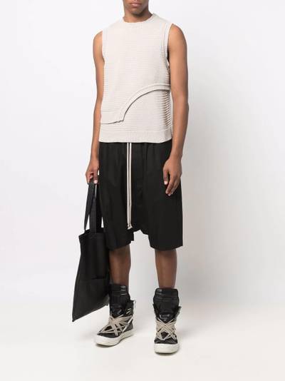 Rick Owens drop-crotch drawstring shorts outlook