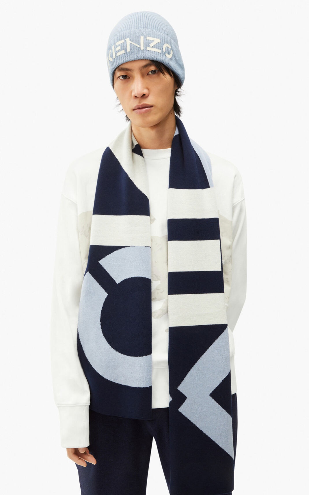 KENZO Sport wool scarf - 3