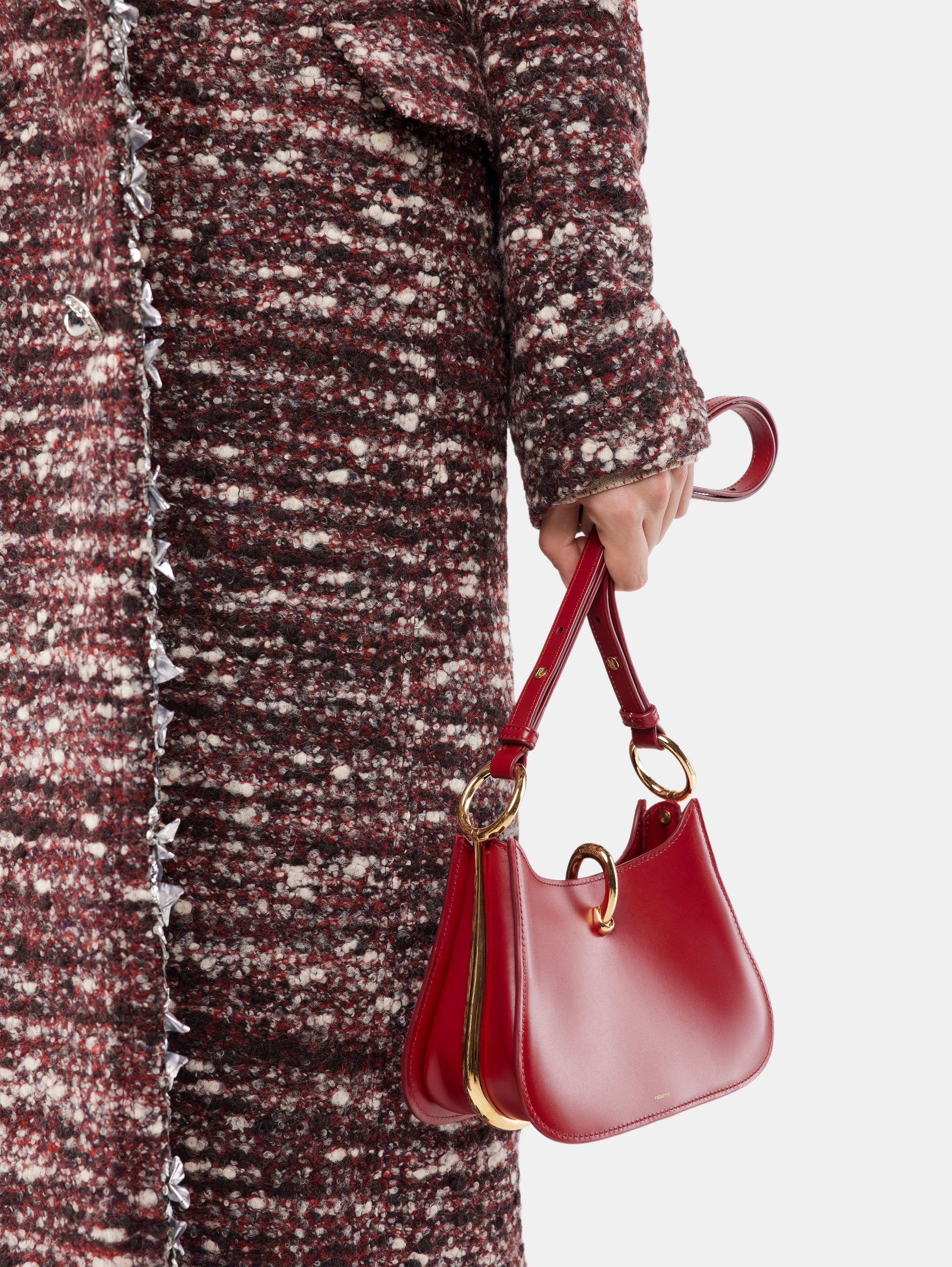 SMALL RING LEATHER BAG - 6