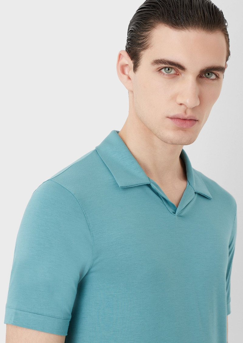 Cotton-interlock T-shirt with embroidered logo 5