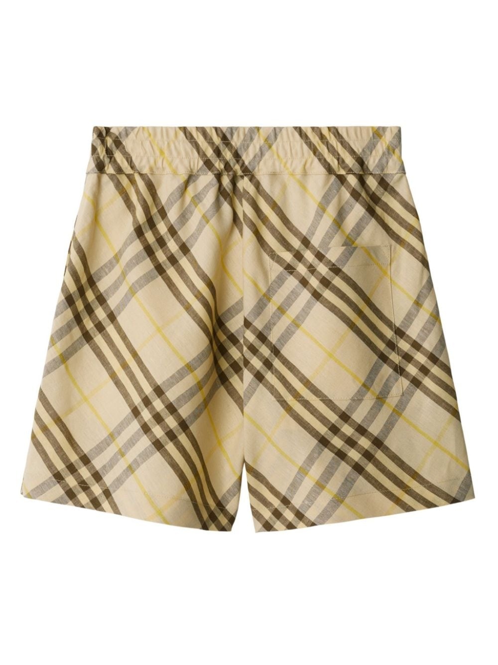 Check linen shorts - 6