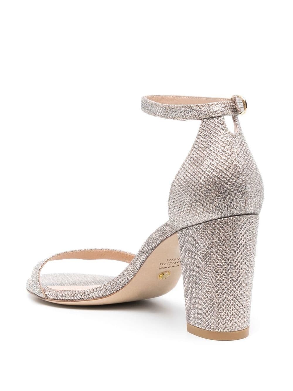 Nearlynude 70mm glitter sandals - 3