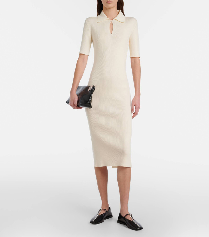 Jil Sander Knitted wool midi dress outlook
