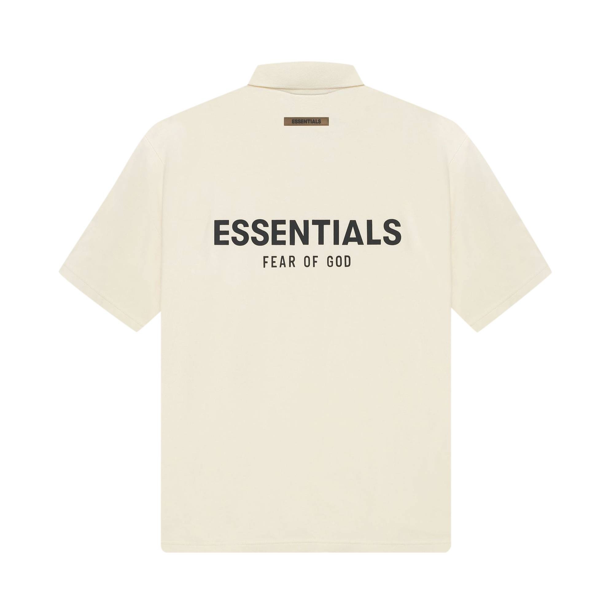Fear of God Essentials Short-Sleeve Polo 'Buttercream' - 2
