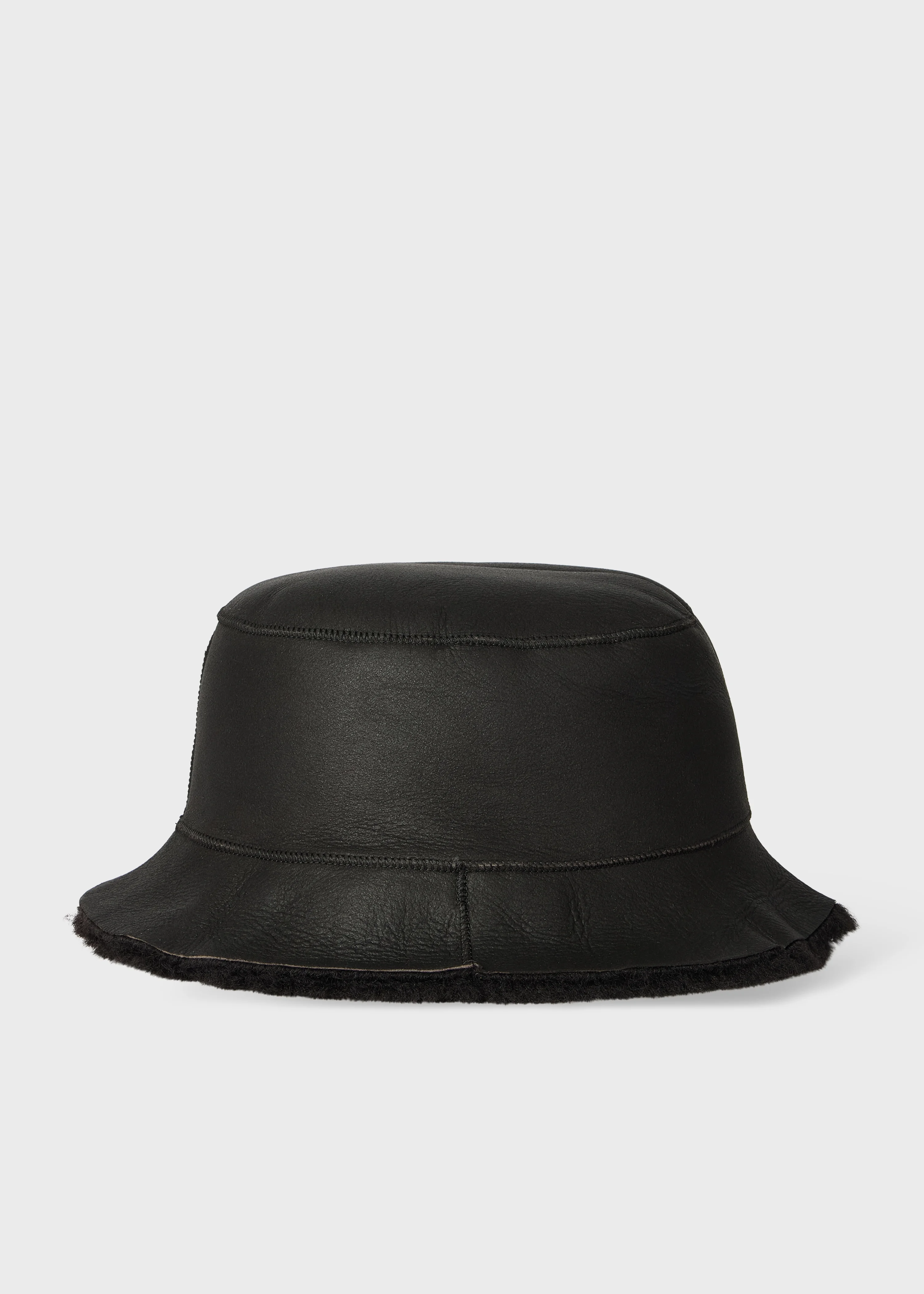 Women's Leather Bucket Hat - 1