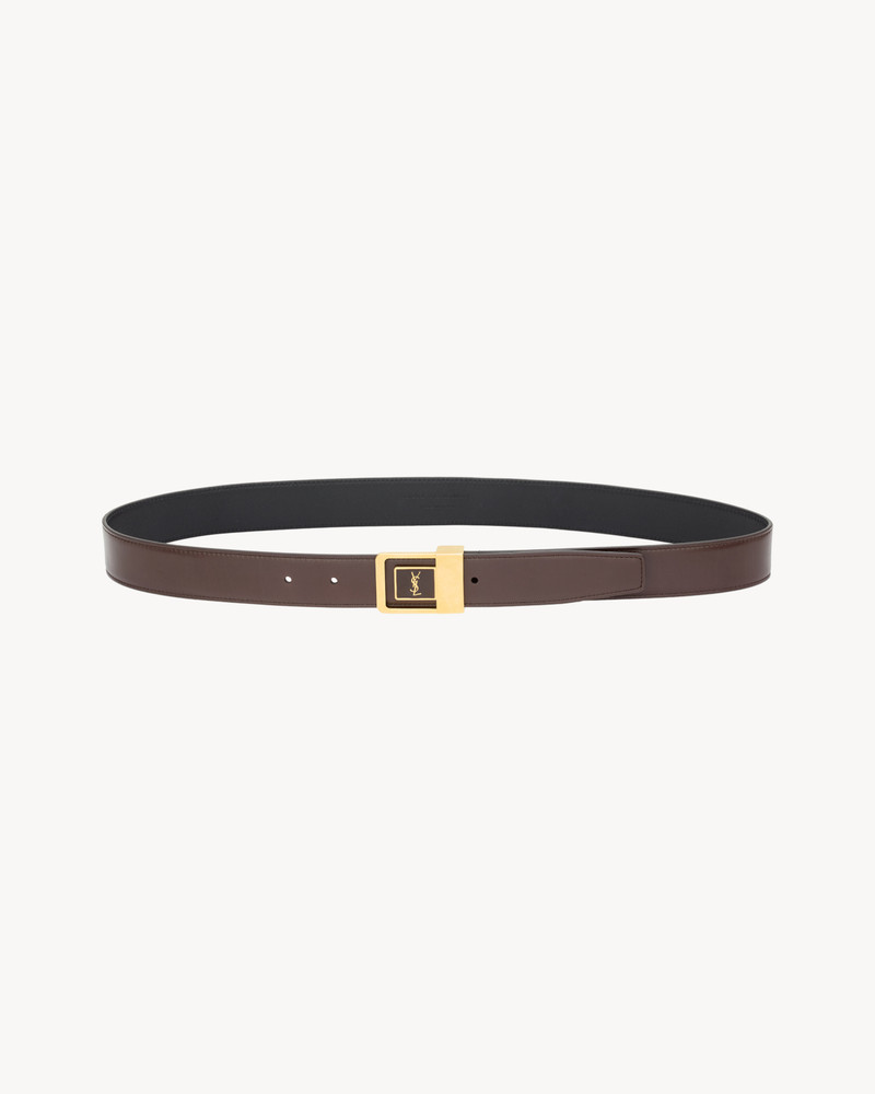 SAINT LAURENT LA 66 BELT IN SMOOTH LEATHER outlook
