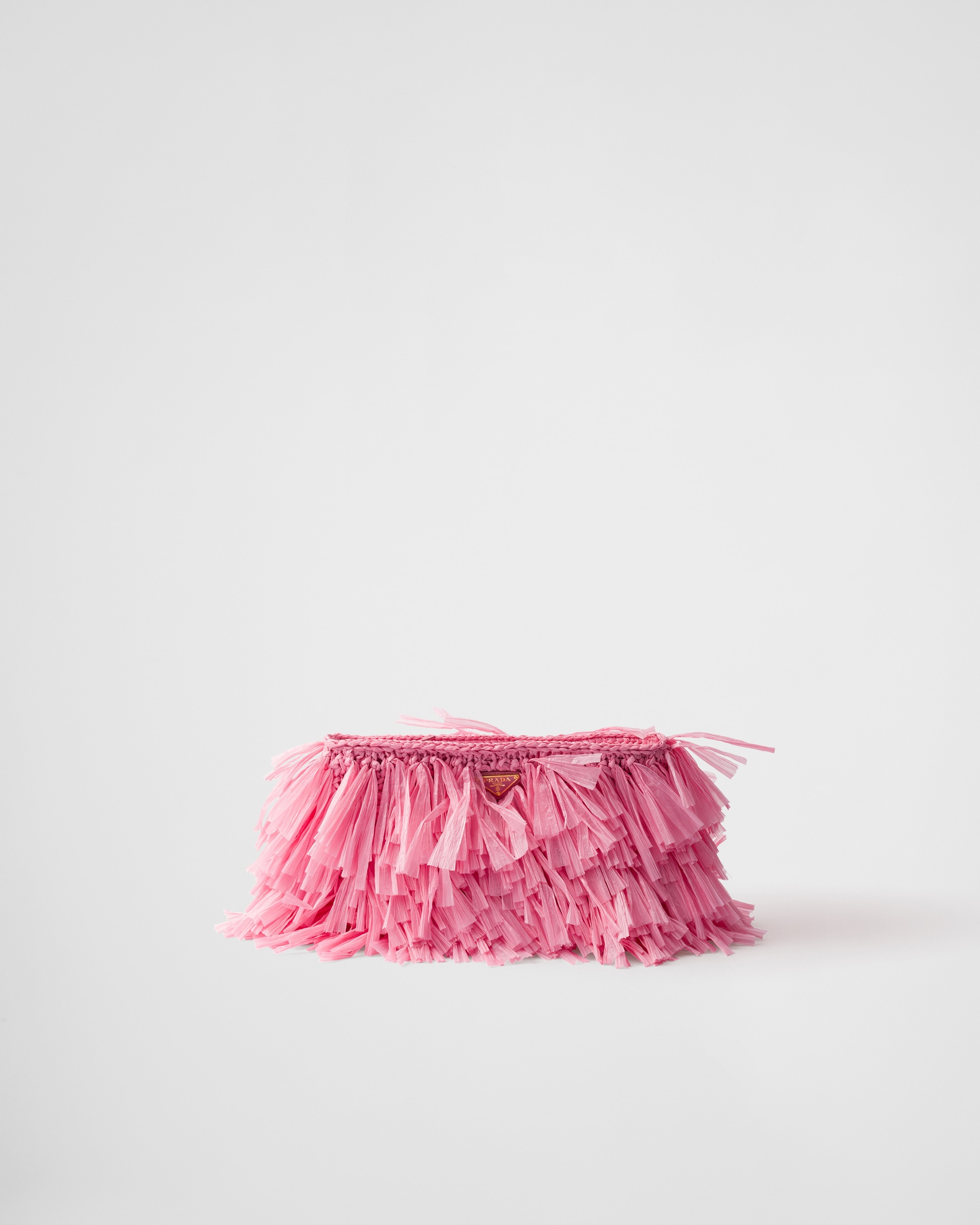 Medium fringed crochet clutch - 1
