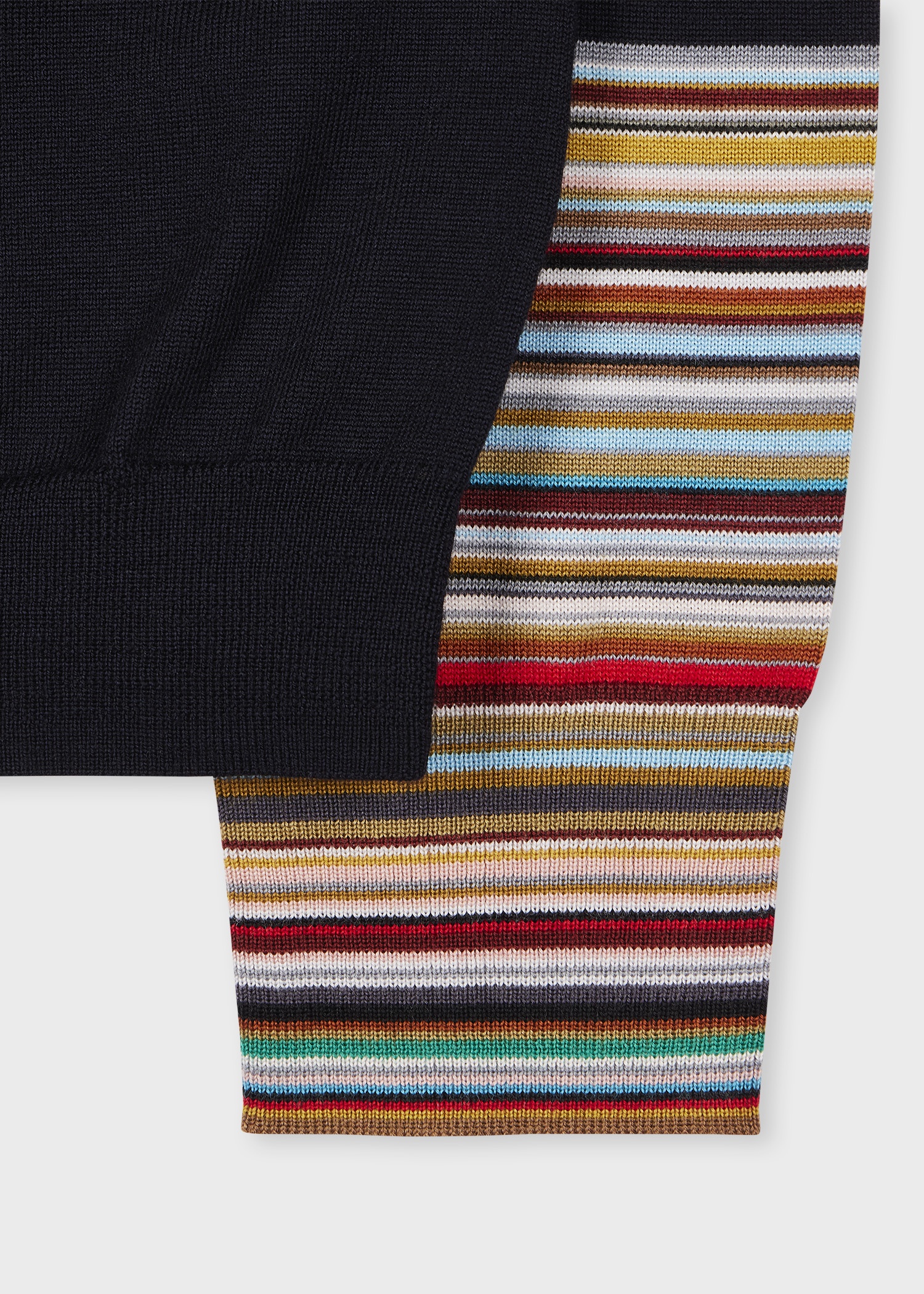 Women's Navy 'Signature Stripe' Cuff Cardigan - 2