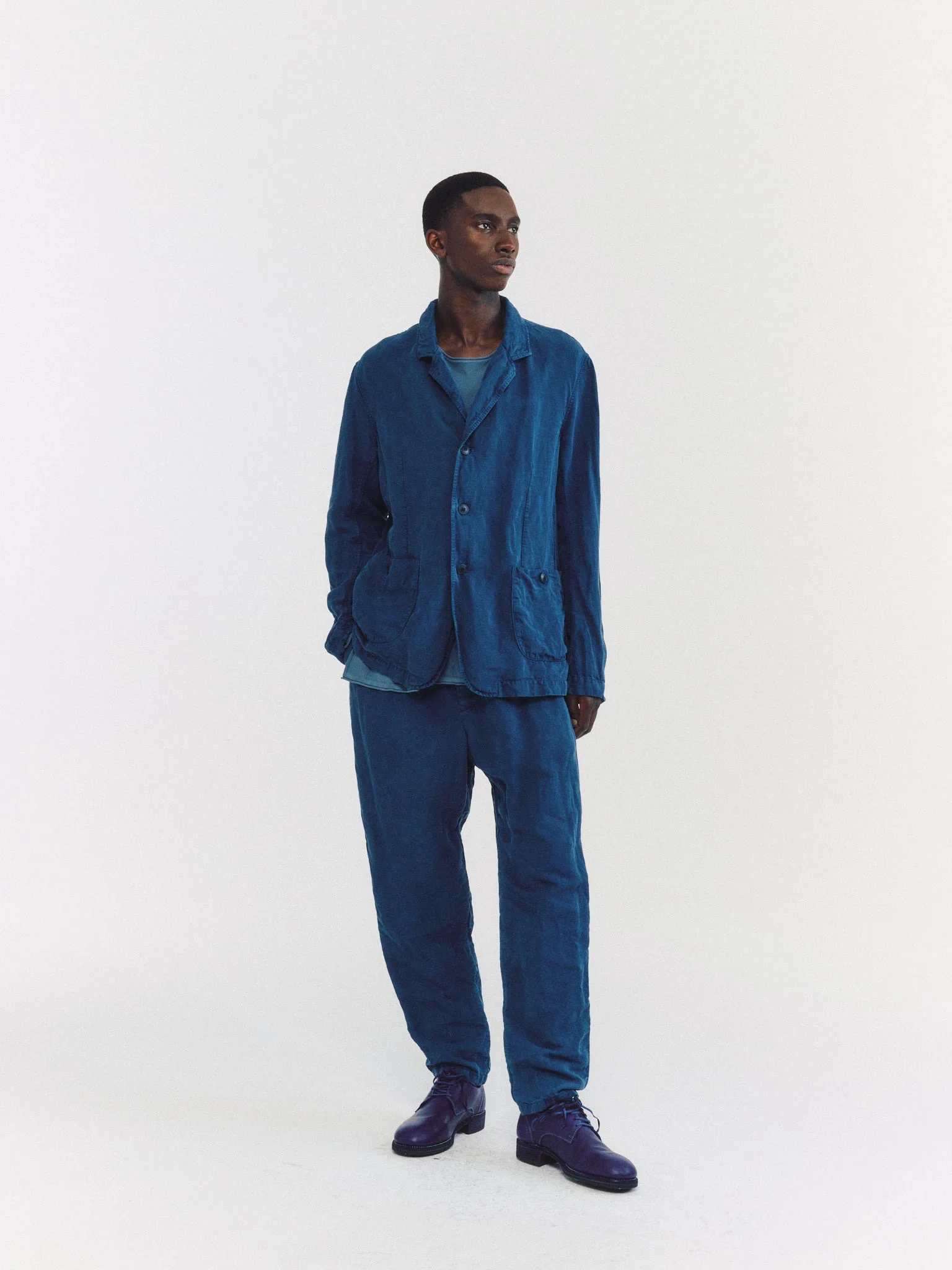 U COURTE JACKET - TUAREG - BLUE - 1