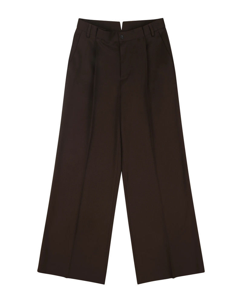 WIDE PLEATED TROUSER TOBACCO 4
