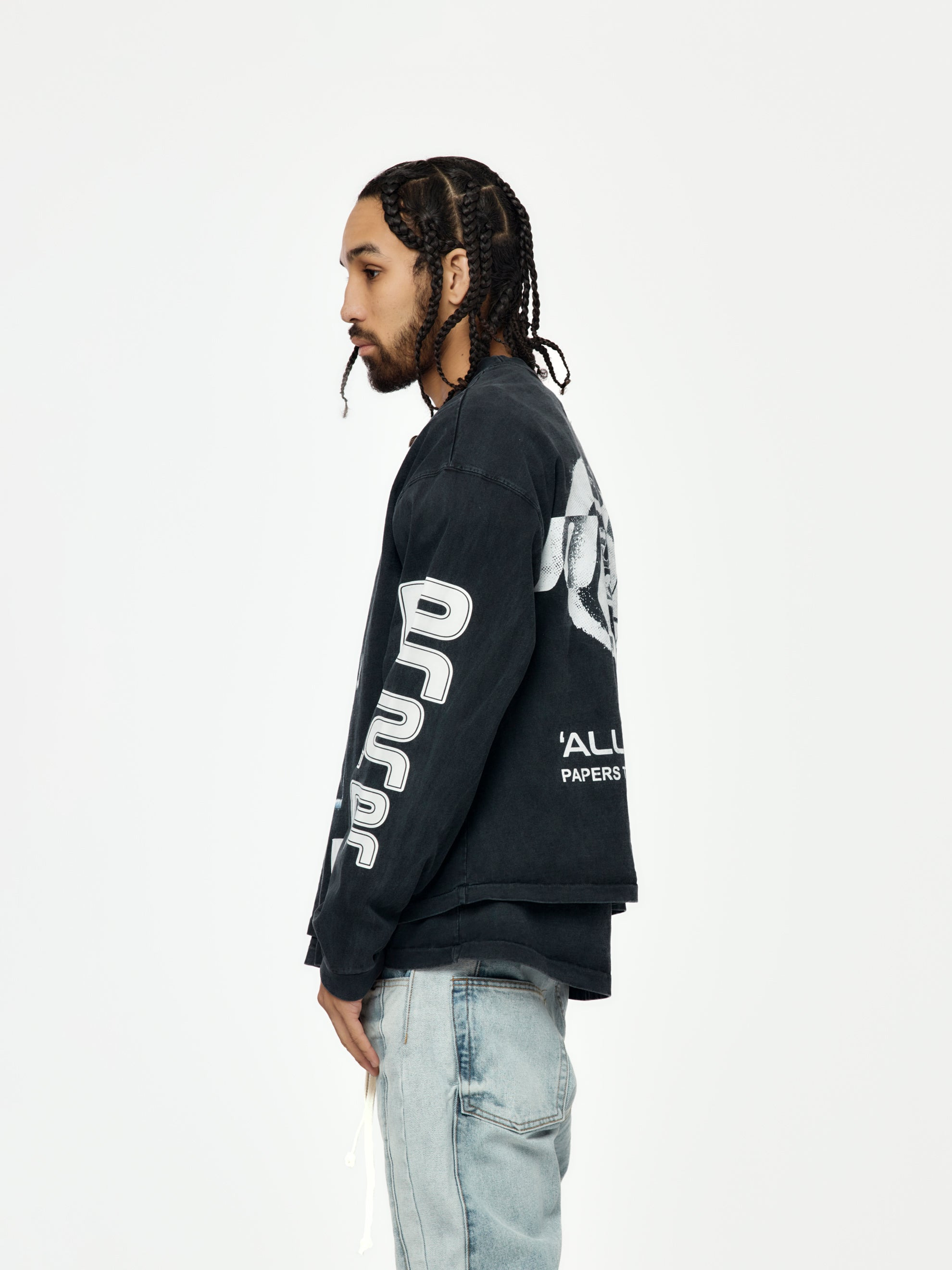 META ALMA CVA LS TEE (VINTAGE BLACK/BLUE) - 2