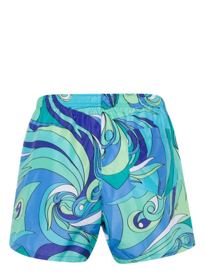 Moschino abstract-print swim shorts outlook