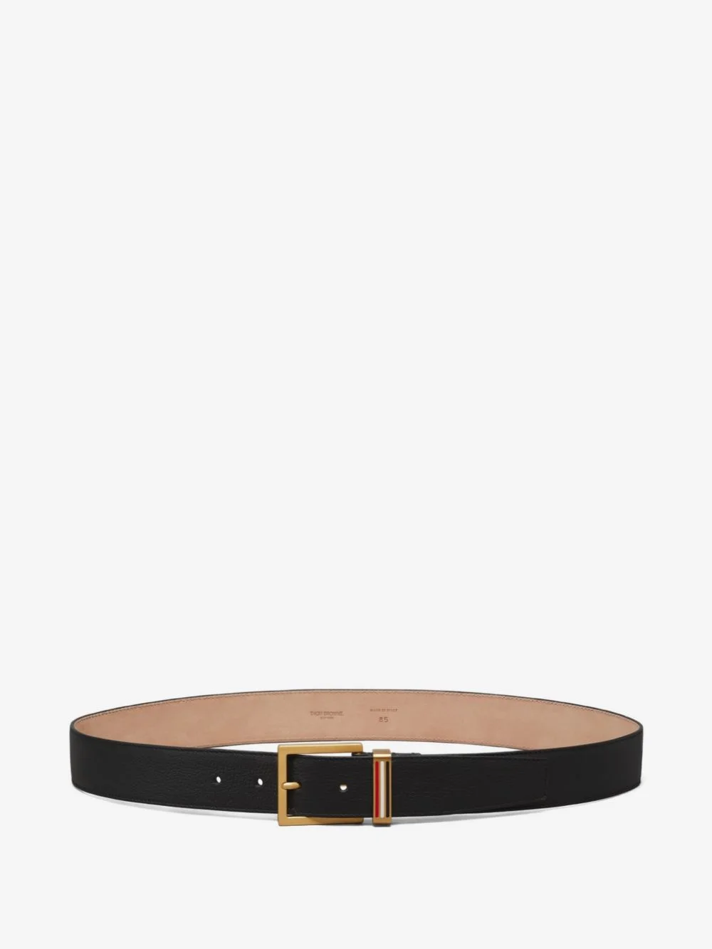 pebble-grain metal-loop belt - 1