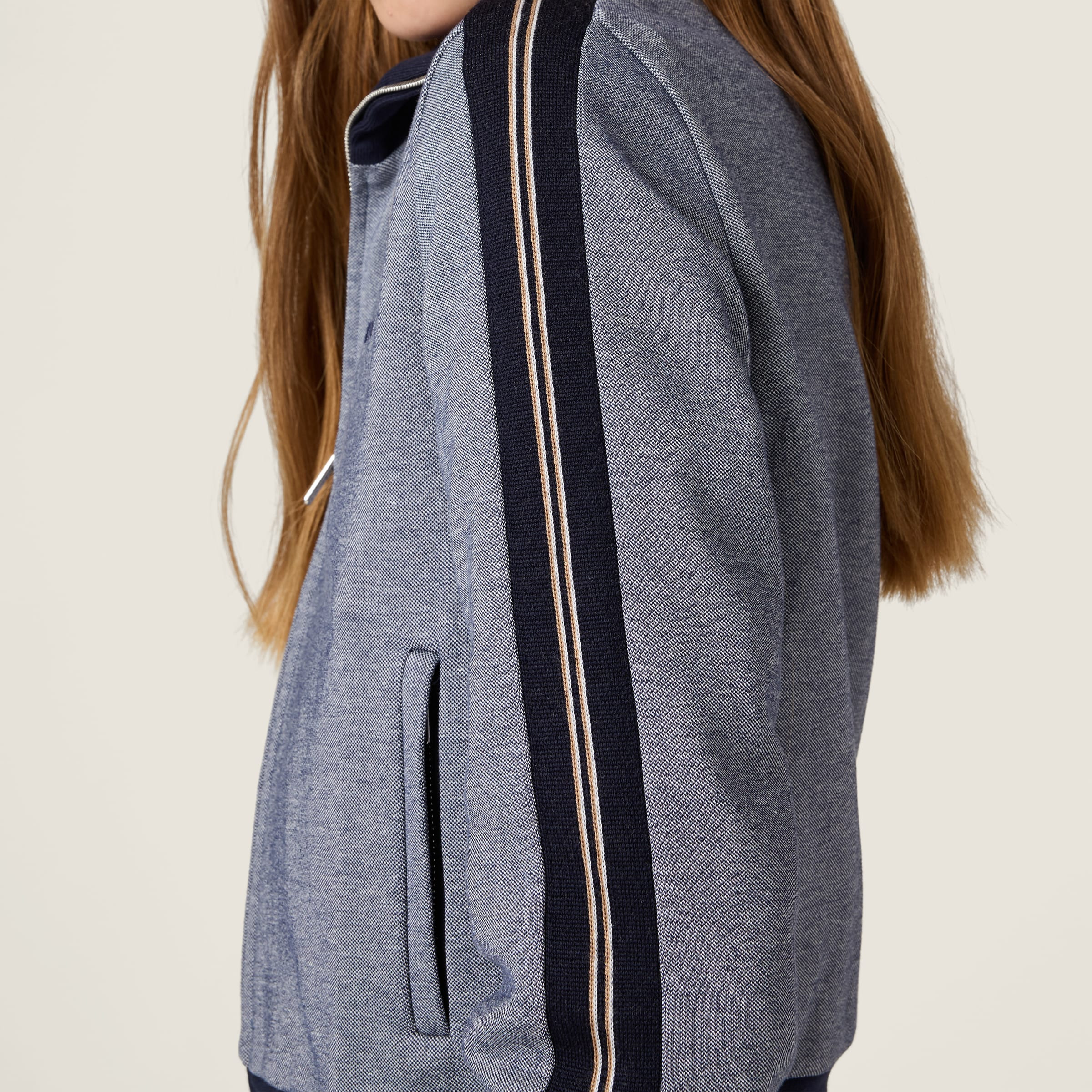 Jersey zipper sweatshirt - 4