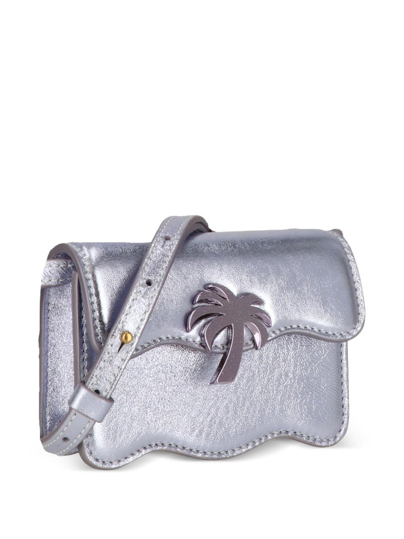 metallic leather cross body bag 3