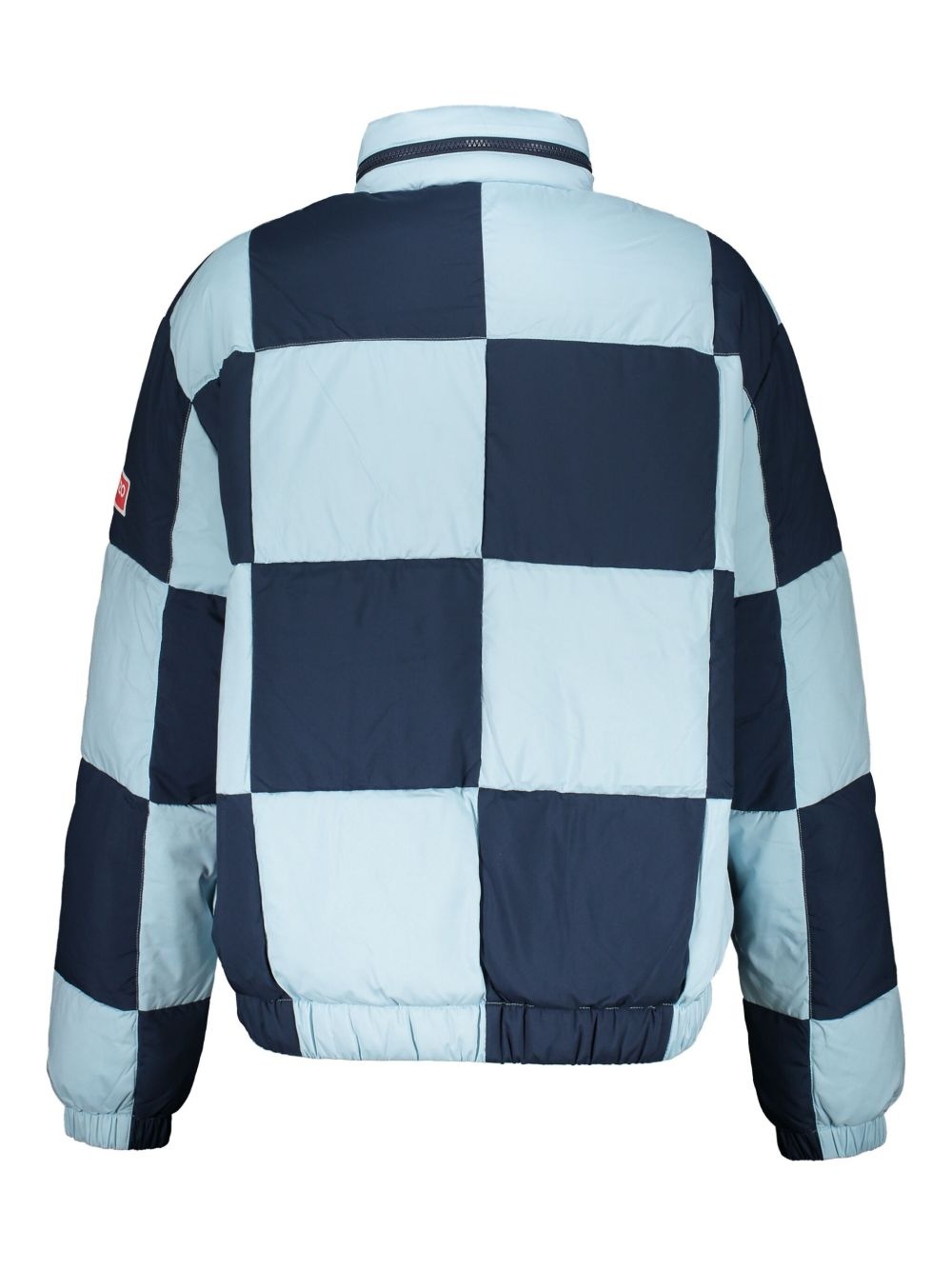 checkerboard-print puffer jacket - 2